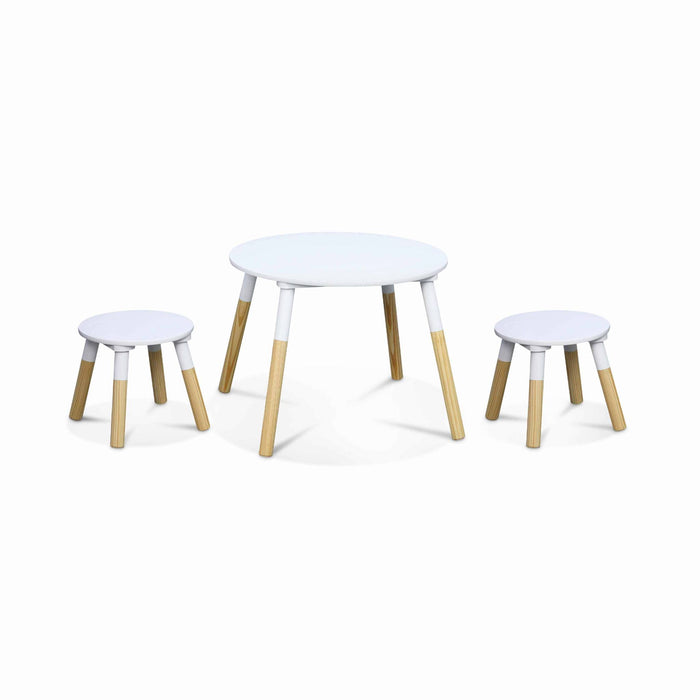 sweeek - Ronde kindertafel en twee krukjes