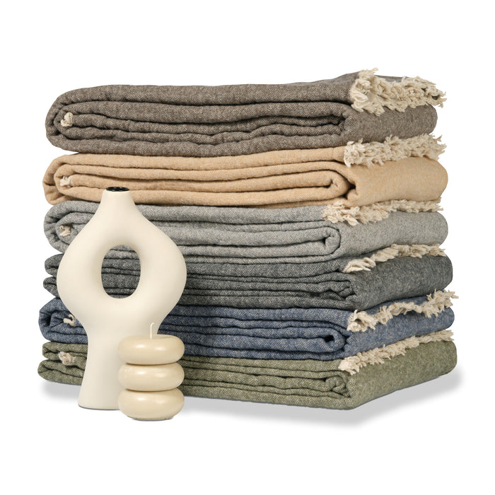 Vandyck HOME 81 Plaid 130 x 220 cm - Fudge