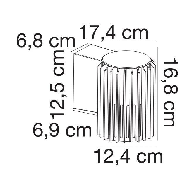 Nordlux Aludra Wandlamp - Zwart