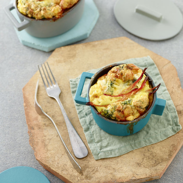 Braadpan Geel 13 cm x 10 cm incl deksel - Sambonet