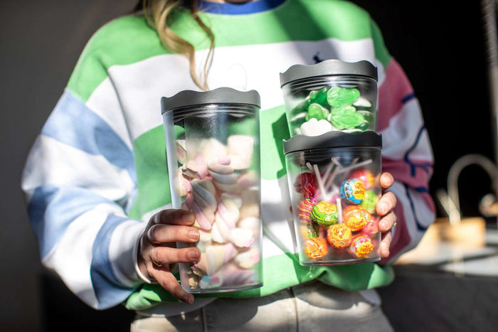 Oslo Voorraadpotten, Set van 3 Stuks, As Grijs - Koziol | Prince