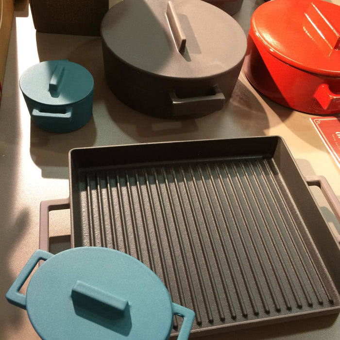 Braadpan Grijs 13 cm x 10 cm incl deksel - Sambonet