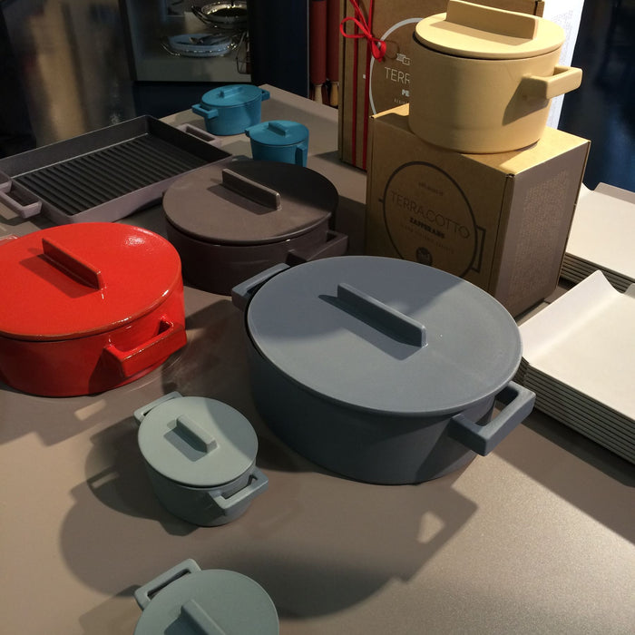 Braadpan Geel 13 cm x 10 cm incl deksel - Sambonet