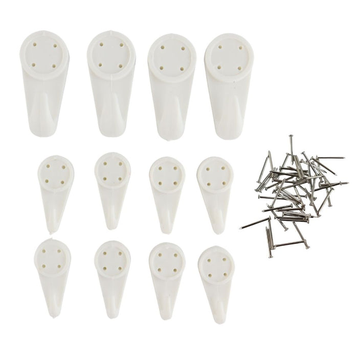 Orange85 Wandhaak 12 Stuks Muur Haken Wit Wanddecoratie