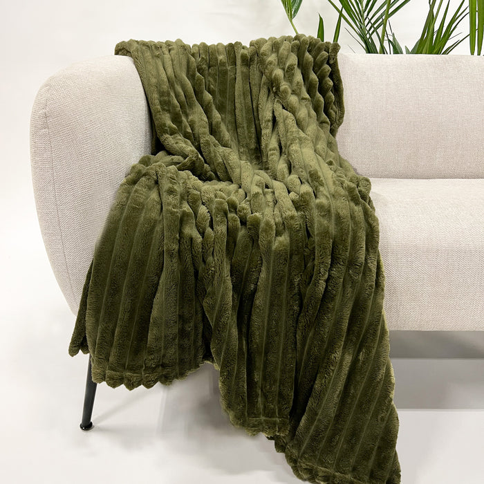 Dutch Decor plaid RICKY - 150x200 cm Military Olive