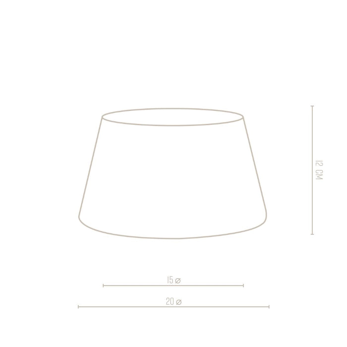 Riviera Maison Loveable Linen Lampsh nat. 15x20