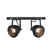 LABEL51 - Led Spot Moto 2-Lichts - Zwart Metaal - Glas