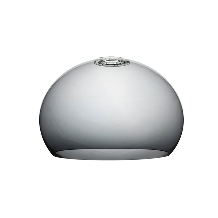 Anne Lighting lampenkap grijs plexi bol rookglas 18 cm breed