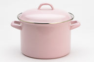 Lite-Body Soeppan|Stamppotpan - Ø 22|6 l - Emaille - Roze - Inductie