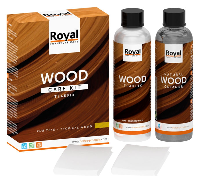 Oranje Furniture Care Teakfix Wood Care Kit + Cleaner