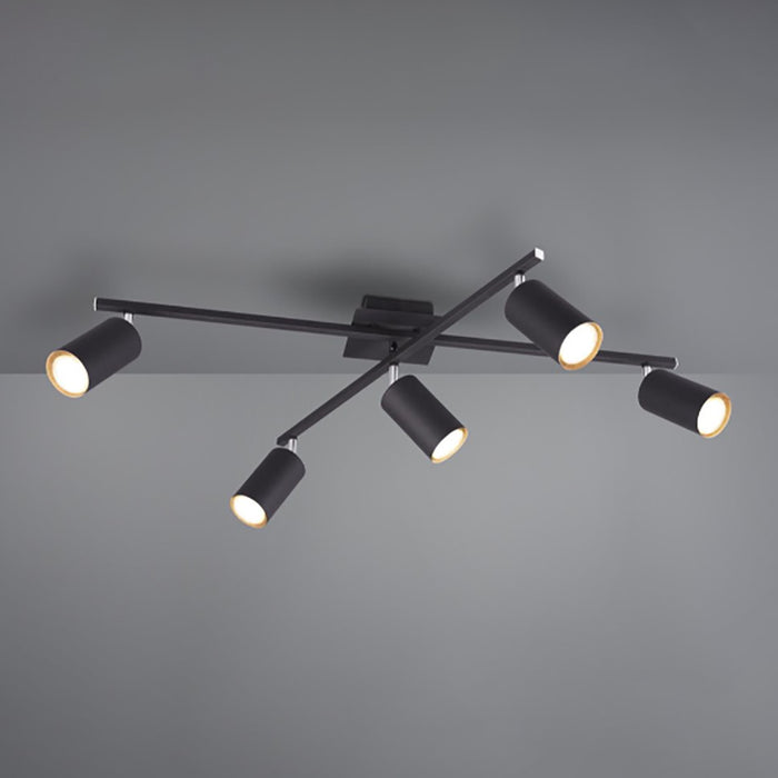 Trio Marley Plafonnière - Mat zwart