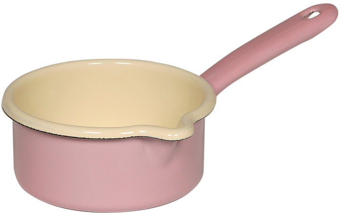 Riess steelpan met schenktuit ø 12cm roze