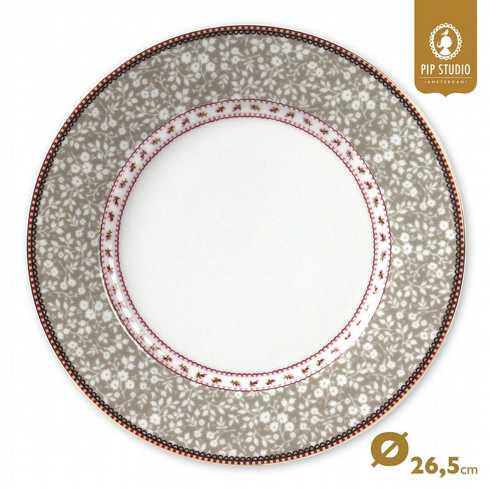 Pip Studio Borden - Set van 2 - Khaki - Lovely Branches - Ø26.5cm