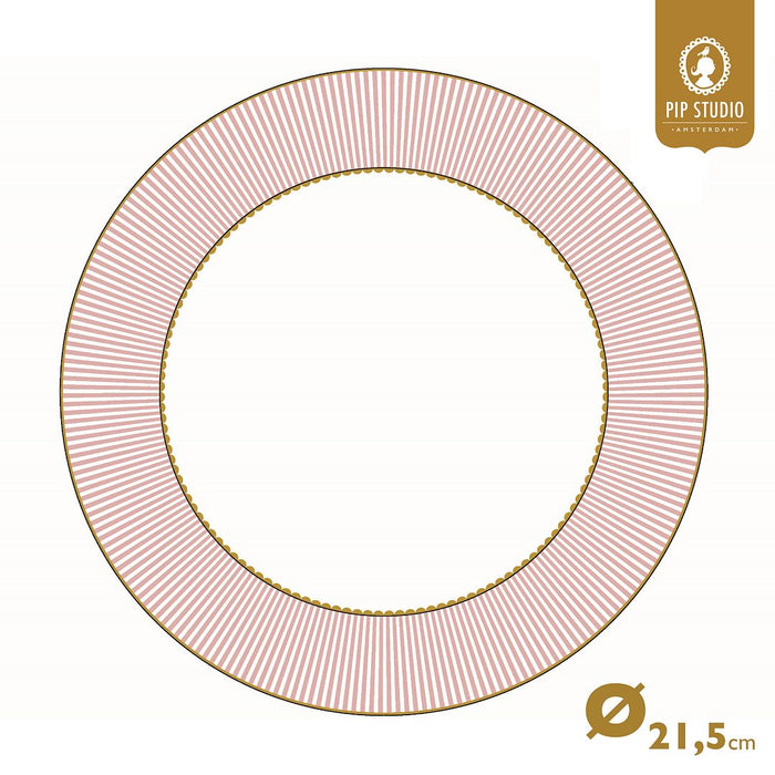 Pip Studio Diepe Borden - Set van 2 - Roze - La Majorelle - Ø21.5cm