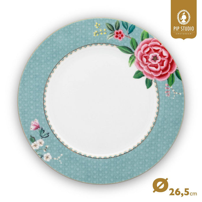 Pip Studio Borden - Set van 2 - Blauw - Blushing Birds - Ø26.5cm