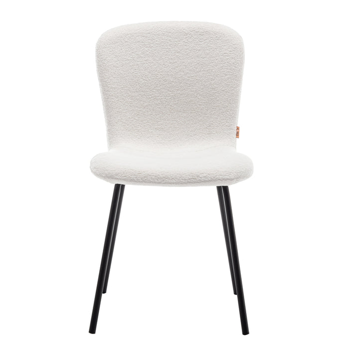 Furnihaus Eetkamerstoelen Set van 4 - Luca - Teddy - Creme