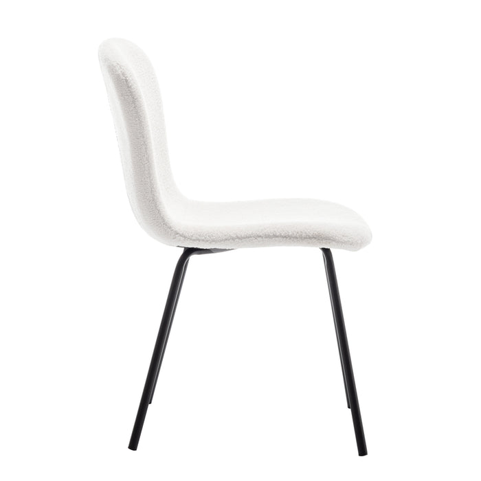 Furnihaus Eetkamerstoelen Set van 4 - Luca - Teddy - Creme