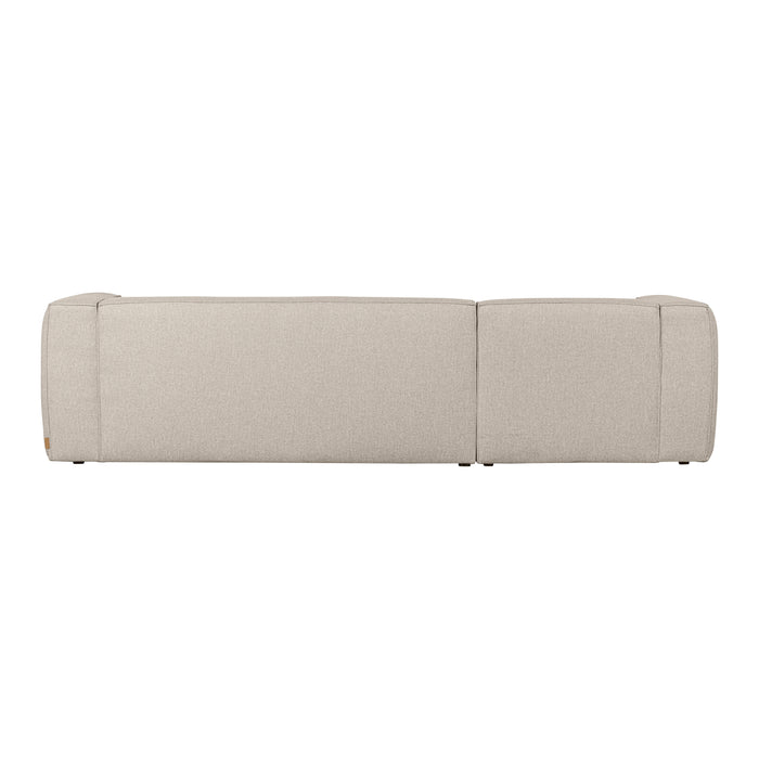 WOOOD Bean Hoekbank met Chaise Longue Links - Melange - Beige
