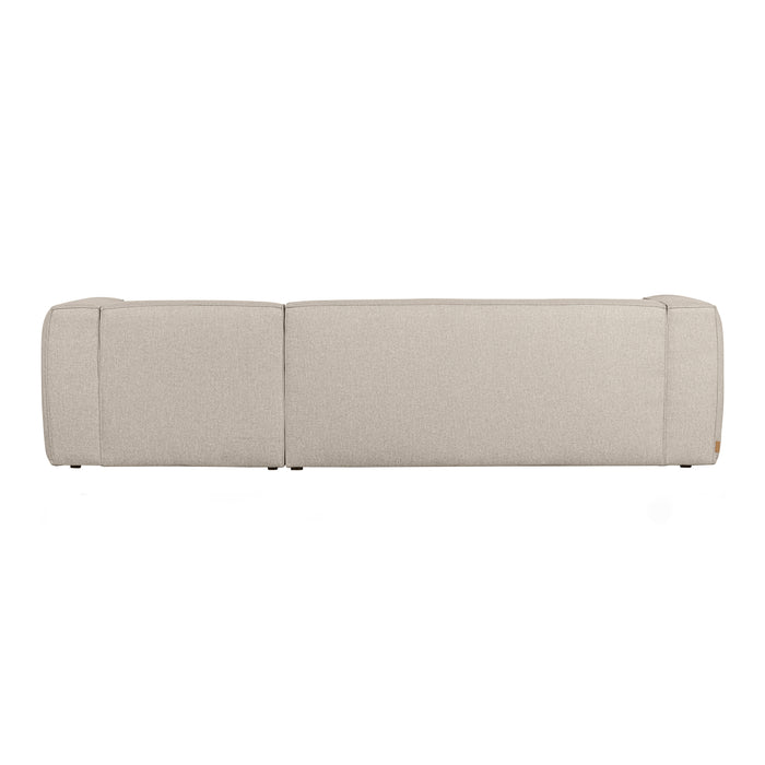 WOOOD Bean Hoekbank met Chaise Longue Rechts - Melange - Beige