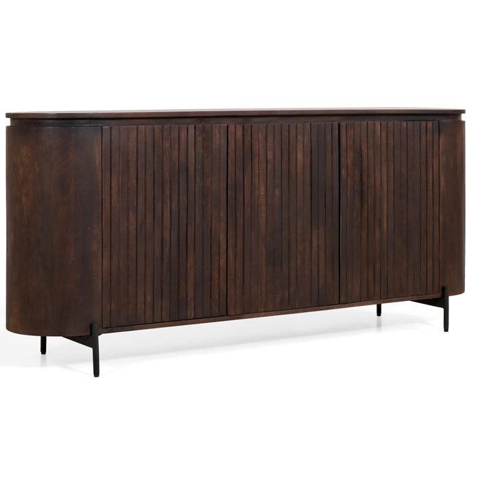 by fonQ Grand Dressoir Donkerbruin Mangohout - B 180 cm