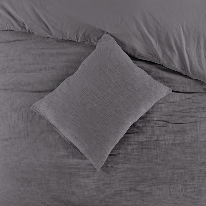 Papillon Dekbedovertrek Mousseline Katoen Rome - grijs