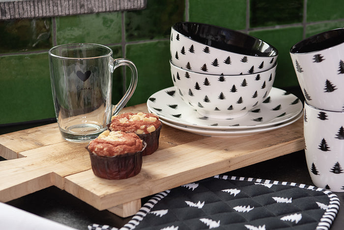 Clayre & Eef Theeglas 300 ml Glas Hart Love Theemok