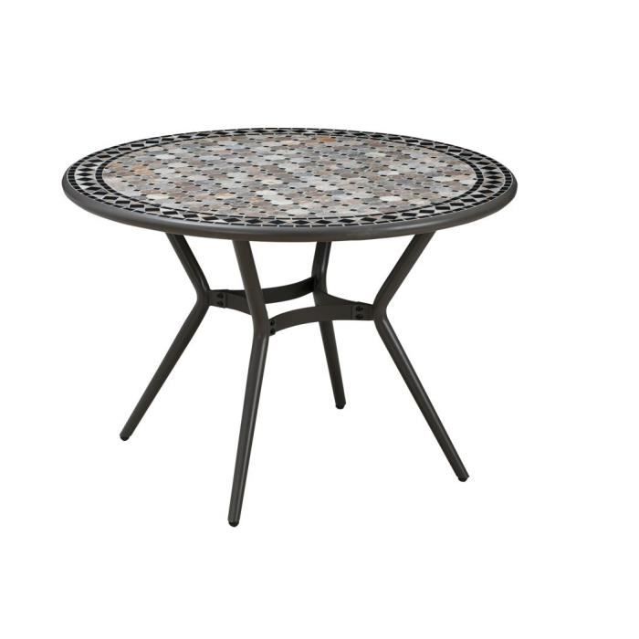 Cstore Tuinmozaïektafel - Staal - afneembaar - Diameter : 110 cm