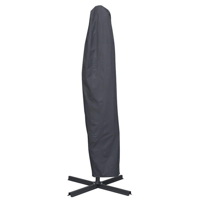 Beschermhoes voor zweefparasol - met 300 cm doorsnede - donkergrijs