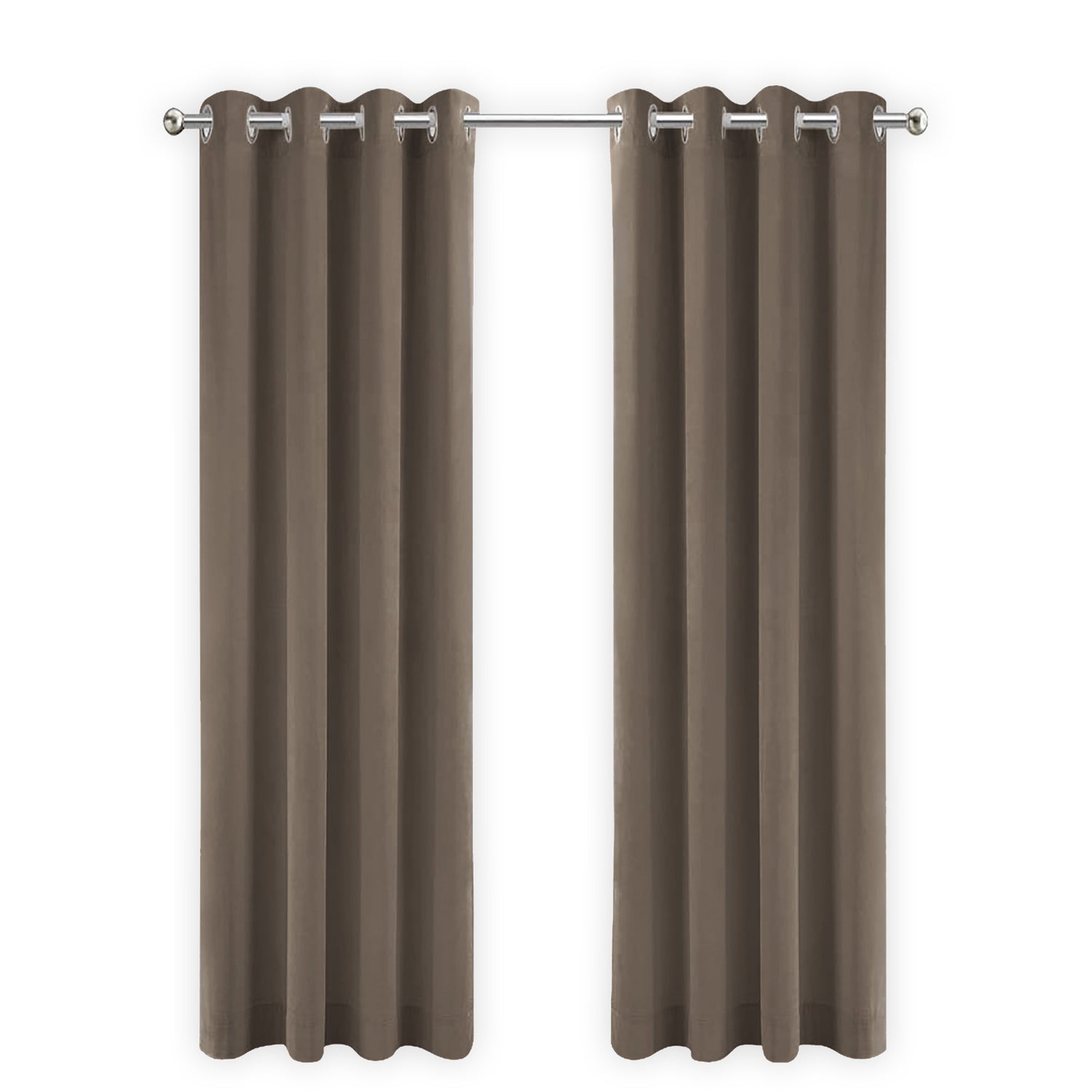 LW Collection Kant en klaar gordijnen bruin 290x245cm