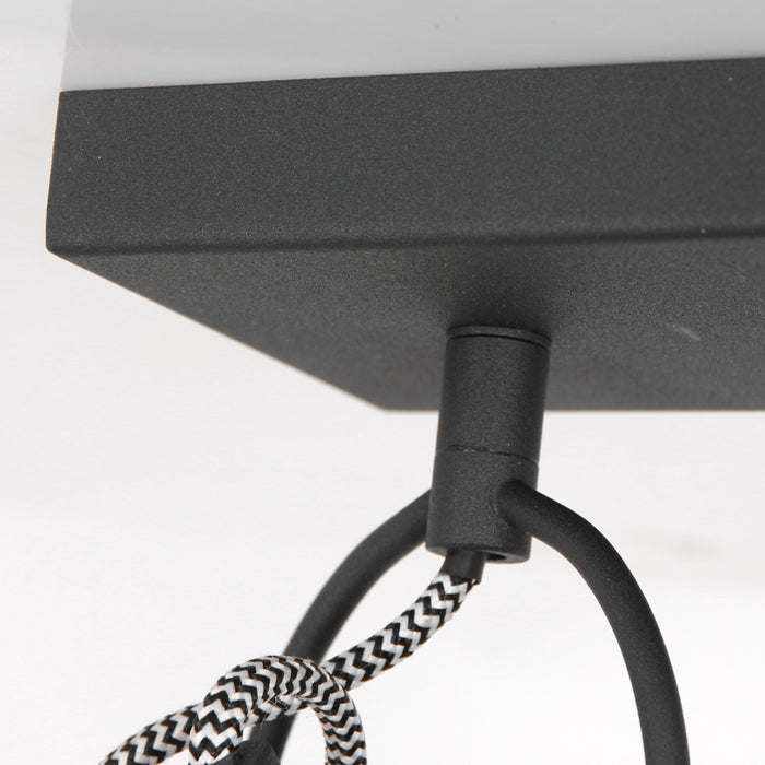 Mexlite Nové plafondlamp zwart