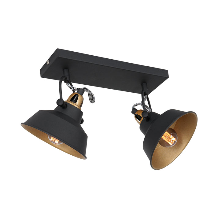 Mexlite Nové plafondlamp zwart
