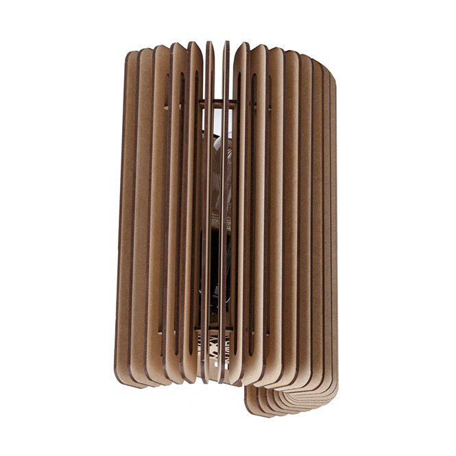 Blij design - Edge - Wandlamp 3 mm hout 27x20 cm naturel