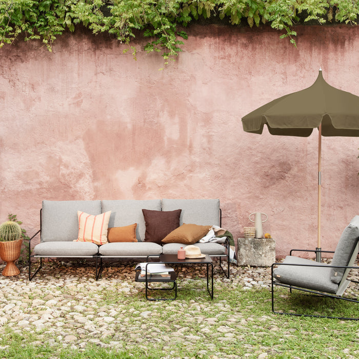 Ferm Living Desert 3-zitsbank - Dolce - Black / Dark Sand