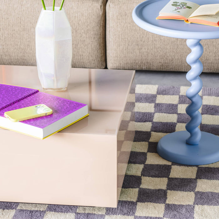 POLSPOTTEN Twister Bijzettafel - Lichtblauw