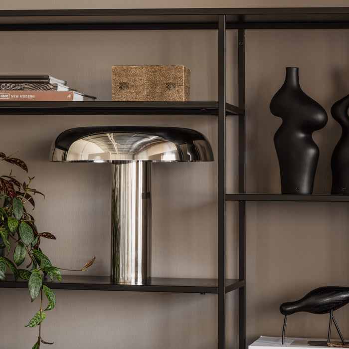 HKliving Mushroom Tafellamp H 38 cm - Chrome