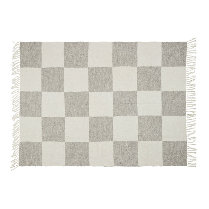 by fonQ Check Plaid 130 x 200 cm - Lichtgrijs