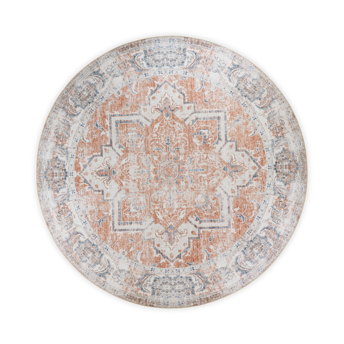 Artichok Valerie Vloerkleed Vintage Ø 200 cm - Oranje