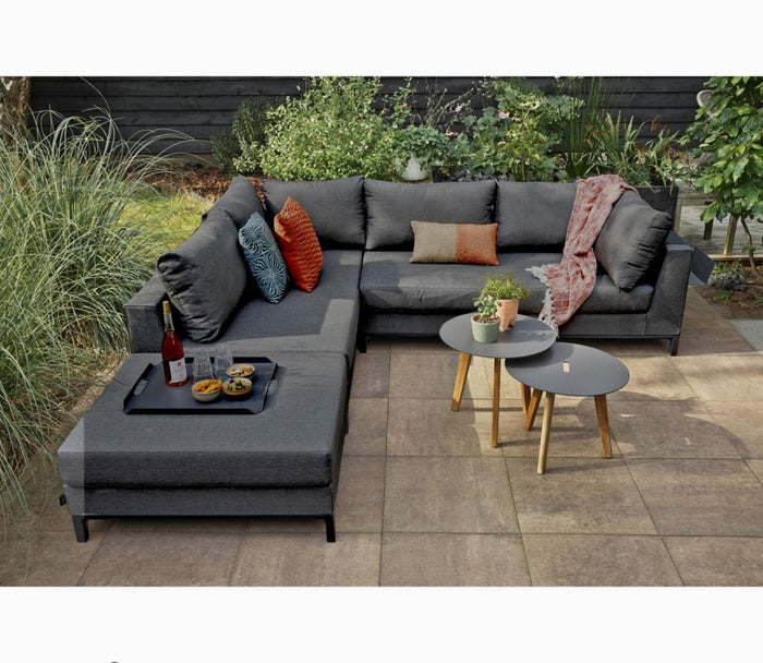 WOOOD Sicilië Loungeset All Weather - Links - Stone Grey