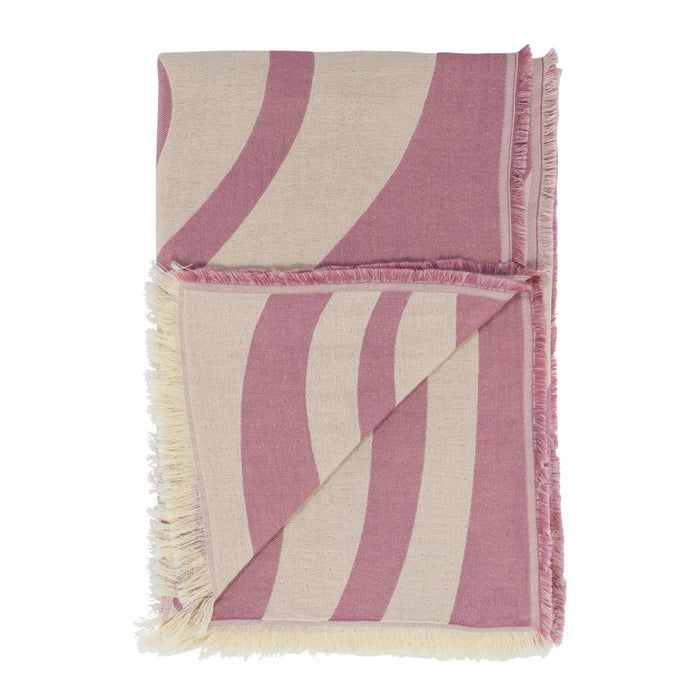 by fonQ Wave Plaid 130 x 200 cm - Roze