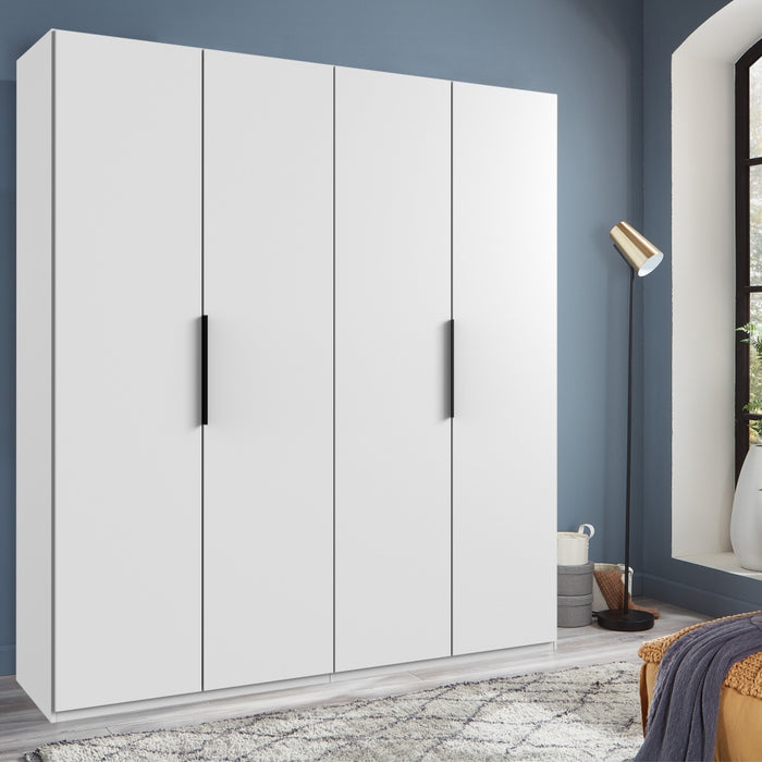 Kledingkast Oss - Wit - Hout - 200x216x58cm (BxHxD)