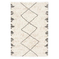 Boho&me Hoogpolig vloerkleed berber Artisan - wit|grijs - 200x300 cm