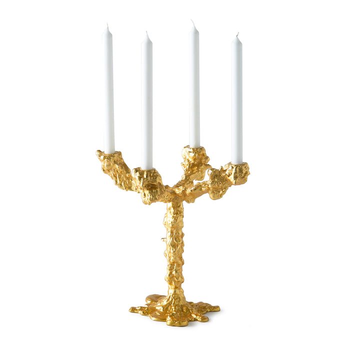 POLSPOTTEN Drip Kandelaar - Goud