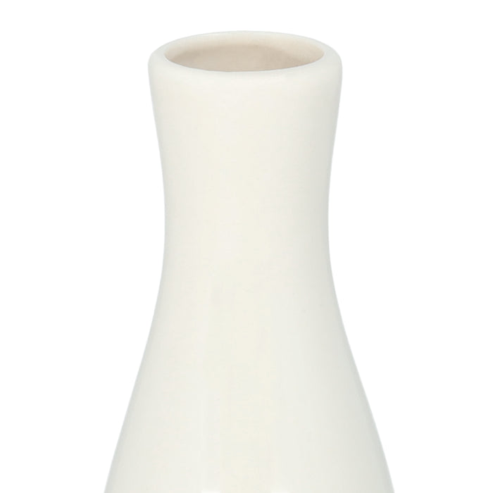 QUVIO Vaas - 16 cm - Wit - Keramisch