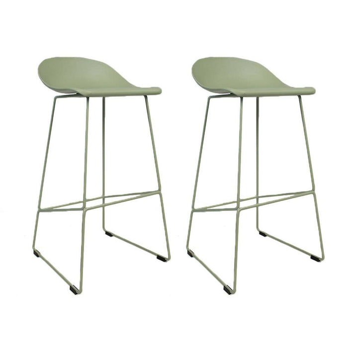Livin24 Barkruk Ellen groen Scandinavisch design 76 cm - barkrukken