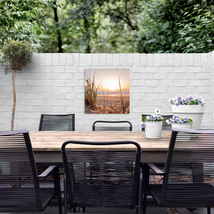 Art for the Home Zonsondergang Duinen Buitencanvas 50x50 cm