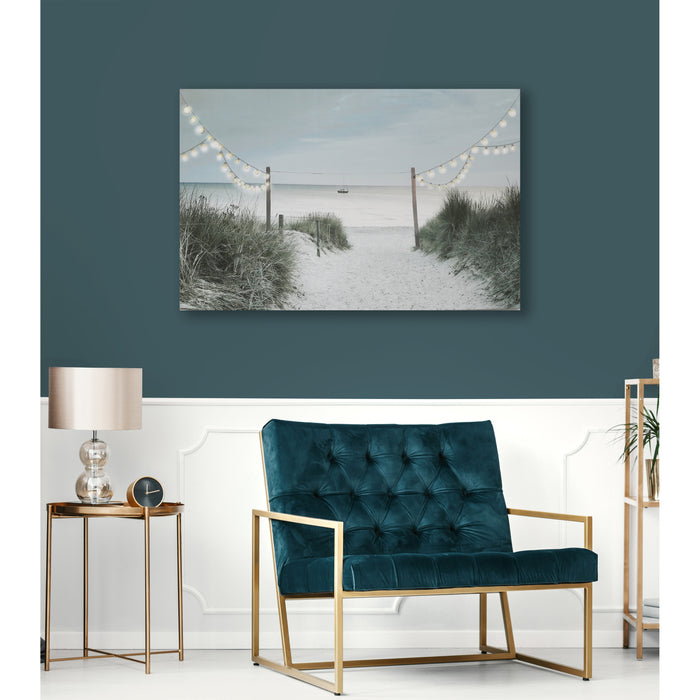 Art for the Home Strandwandeling LED Canvas 60x90 cm