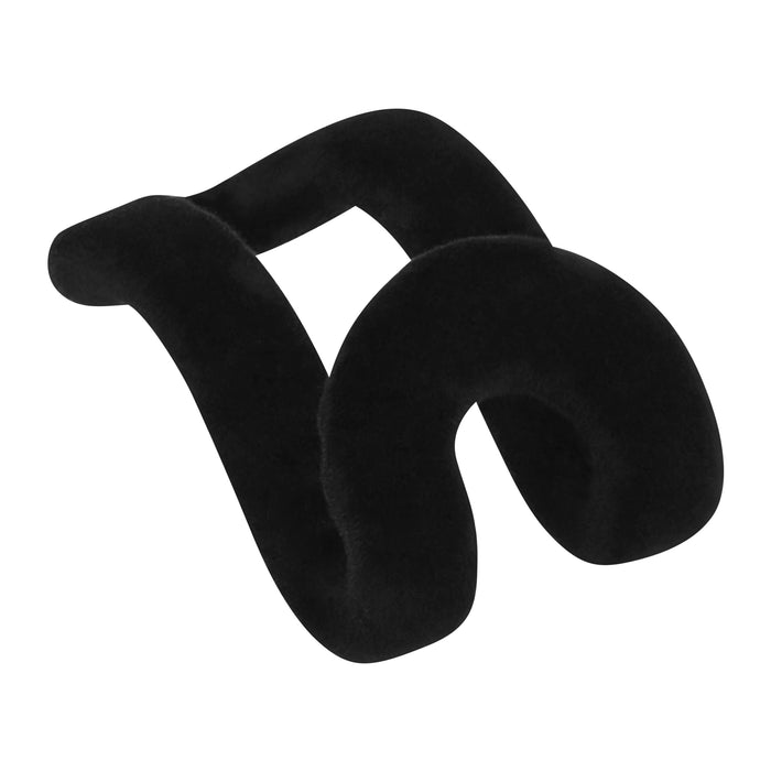 QUVIO Kledinghanger organizer - Set van 10 - Zwart