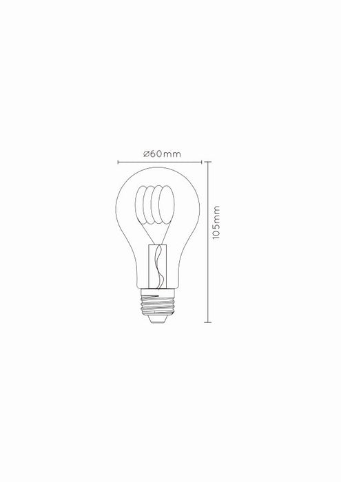Lucide A60 TWILIGHT SENSOR Filament lamp - Amber