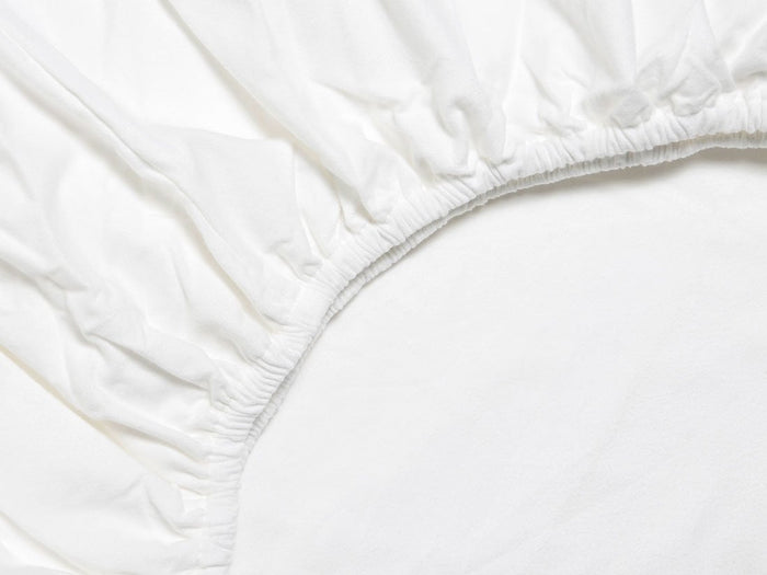 Yumeko hoeslaken velvet flanel pure white 180x220x30