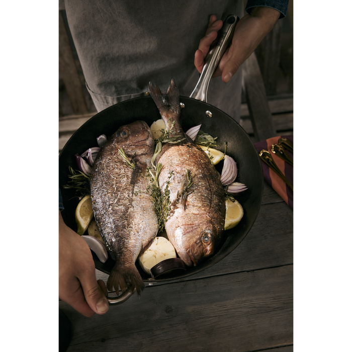 Skottsberg - Cast Iron - Wokpan - Gietijzer - Inductie -34 cm